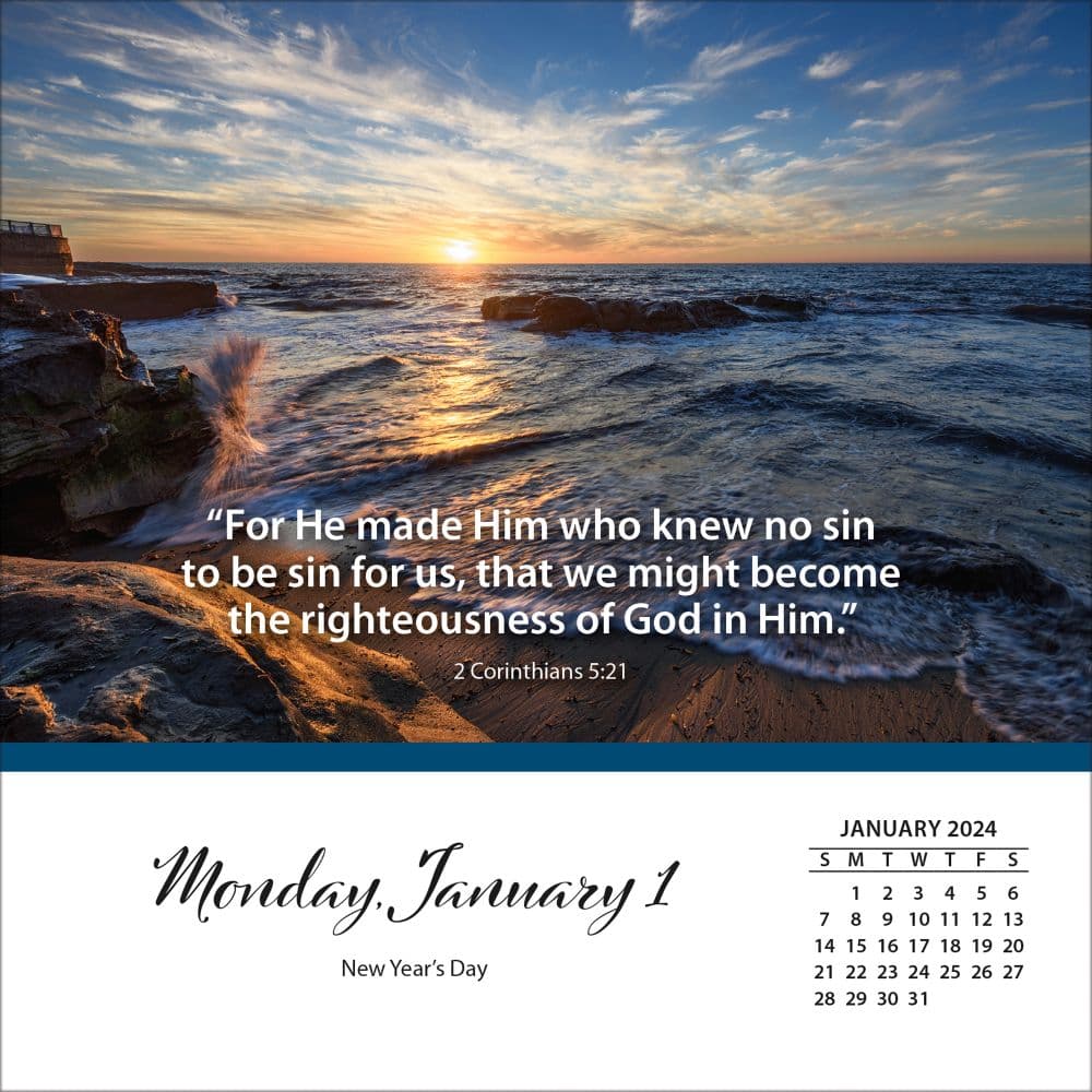 Bible Verses 2025 Desk Calendar