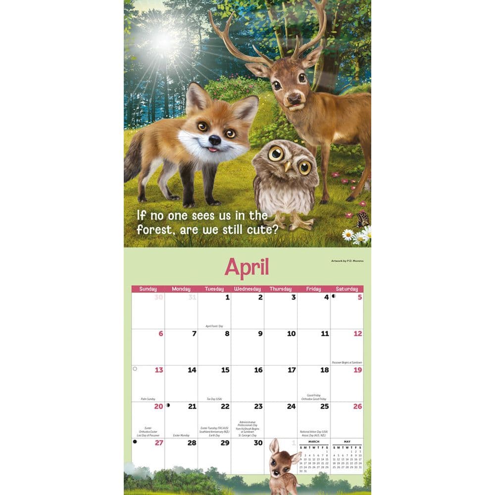 Animal Antics 2025 Mini Wall Calendar Second Alternate Image width=&quot;1000&quot; height=&quot;1000&quot;