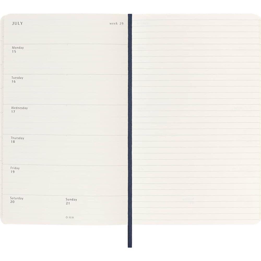 Moleskine Large Blue Weekly 2024 Planner