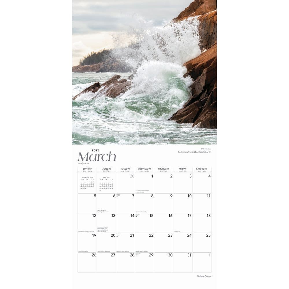 Maine Coast 2023 Wall Calendar - Calendars.com