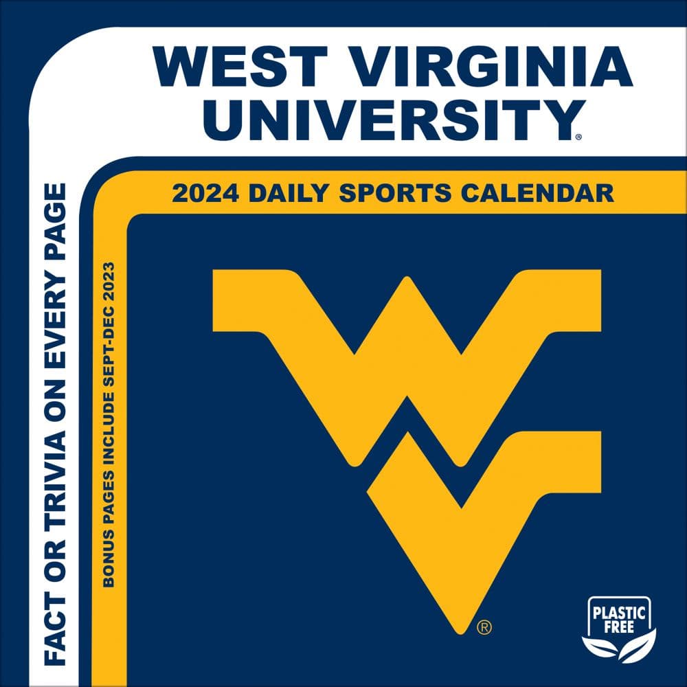 COL West Virginia Mountaineers 2024 Desk Calendar