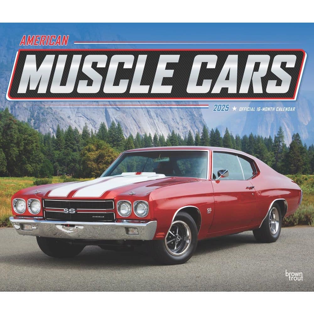 American Muscle Cars Deluxe 2025 Wall Calendar Main Product Image width=&quot;1000&quot; height=&quot;1000&quot;