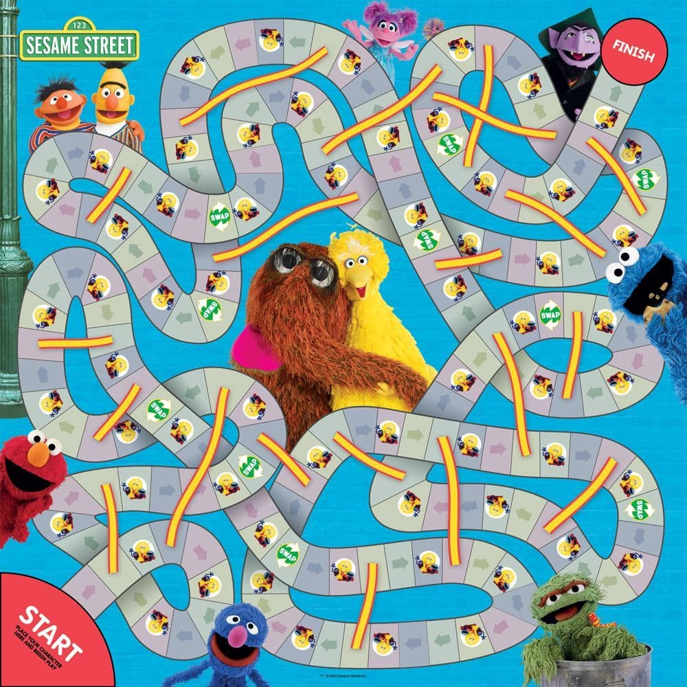 Sesame Street Neighborhood Journey Board Game Alternate Image 2