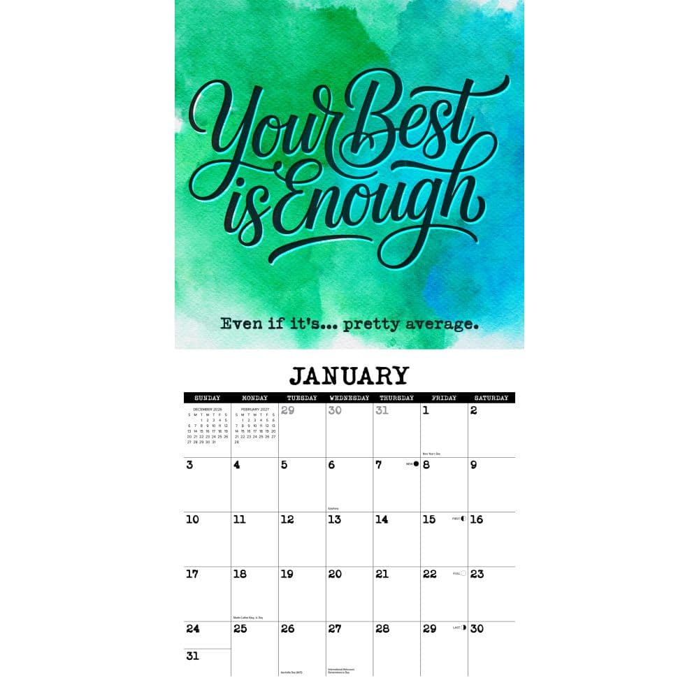 Youre Doing Okay-ish 2027 Wall Calendar Second Alternate Image