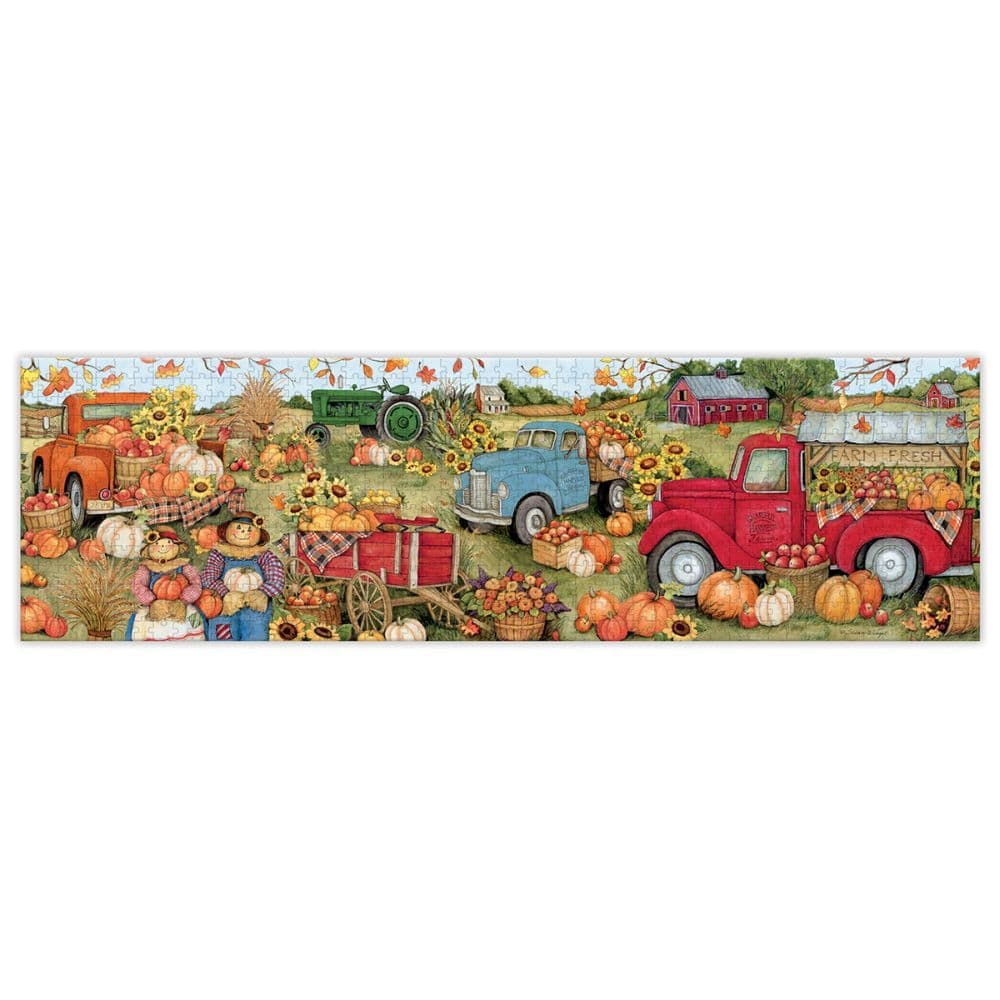 Harvest Truck 750 Piece Panoramic Puzzle
