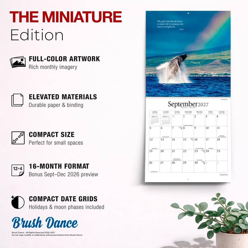 Simplicity 2027 Mini Wall Calendar Fifth Alternate Image