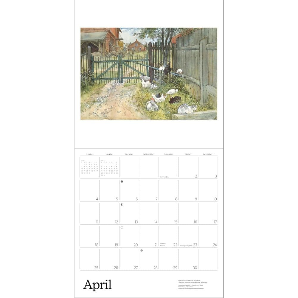 Carl Larsson 2027 Wall Calendar Fourth Alternate Image