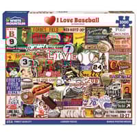image I Love Baseball 1000 Piece Puzzle Main Product Image width="1000" height="1000"