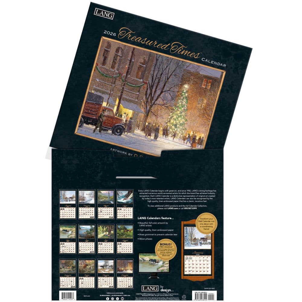 Treasured Times 2026 Wall Calendar by D.R. Laird_ALT3