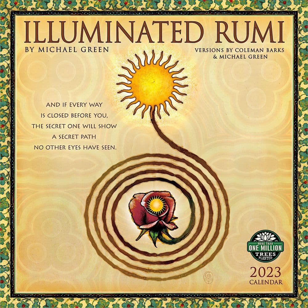 Illuminated Rumi 2023 Wall Calendar