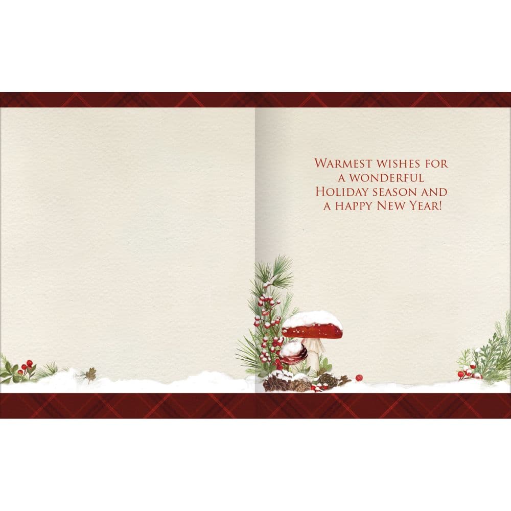 Holiday Mushrooms by Nicole Tamarin Boxed Christmas Cards Alt2