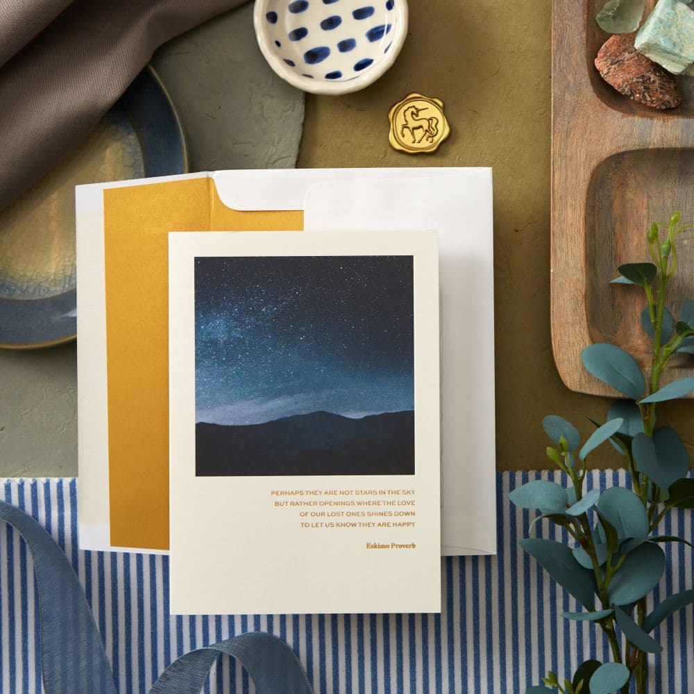 Night Sky Sympathy Card Eighth Alternate Image width="1000" height="1000"