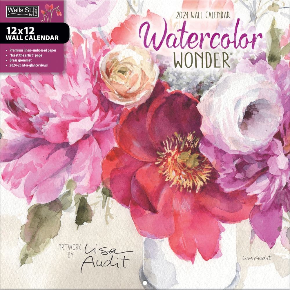 Watercolor Wonder 2024 Wall Calendar Main Product Image width=&quot;1000&quot; height=&quot;1000&quot;