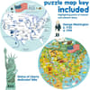 image Map of USA 150 Piece Round Puzzle Third Alternate Image