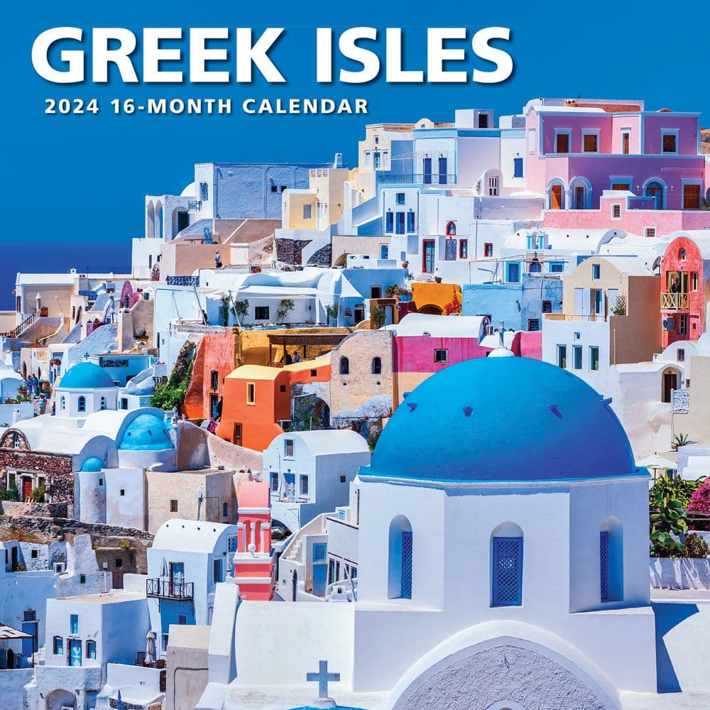 Greek Isles 2024 Wall Calendar Main Product Image width=&quot;1000&quot; height=&quot;1000&quot;
