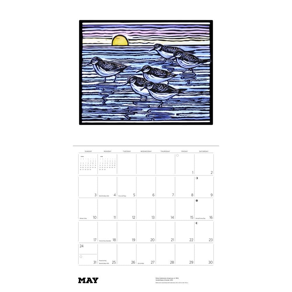 Birds 2026 Wall Calendar by Molly Hashimoto Sixth Alternate Image