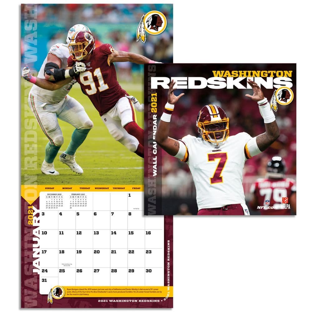 NFL Washington Football Team 2024 Mini Wall Calendar 