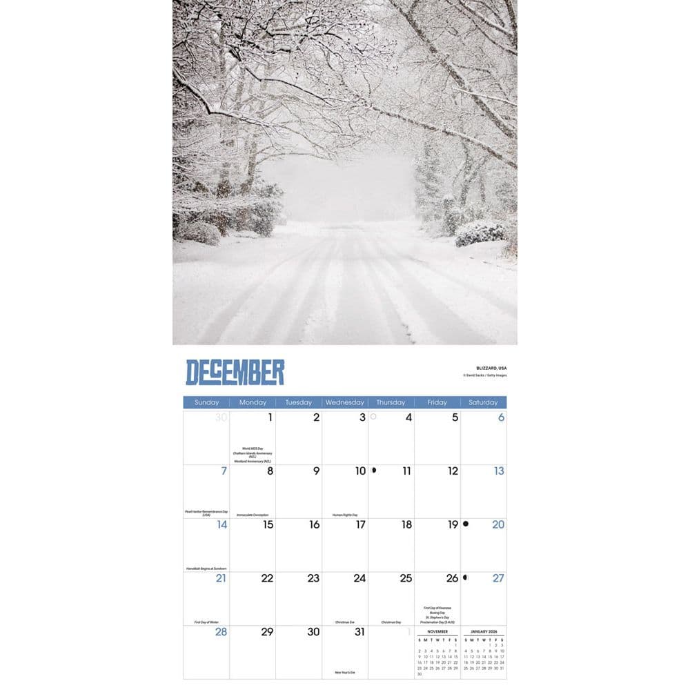 Extreme Weather 2025 Wall Calendar
