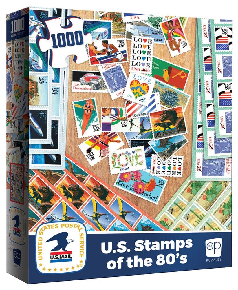United States Post Office U.S. Stamps of the 80s 1000 Piece Puzzle Main Image
