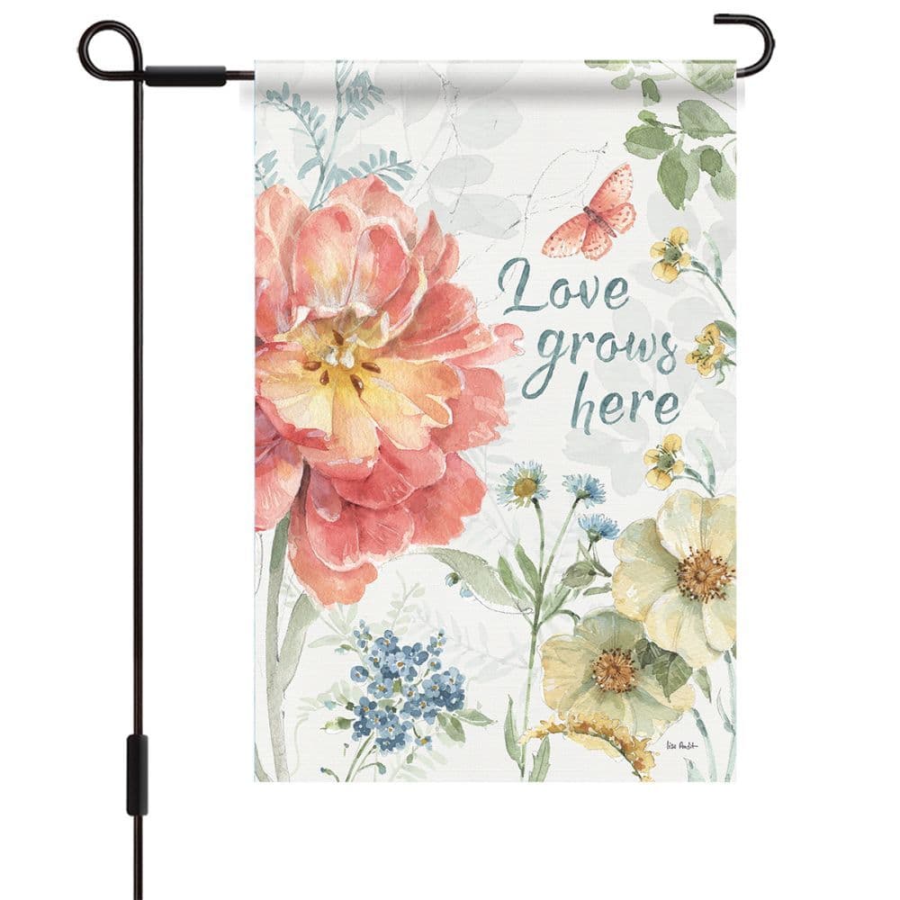 Spring Meadow Mini Garden Flag by Lisa Audit