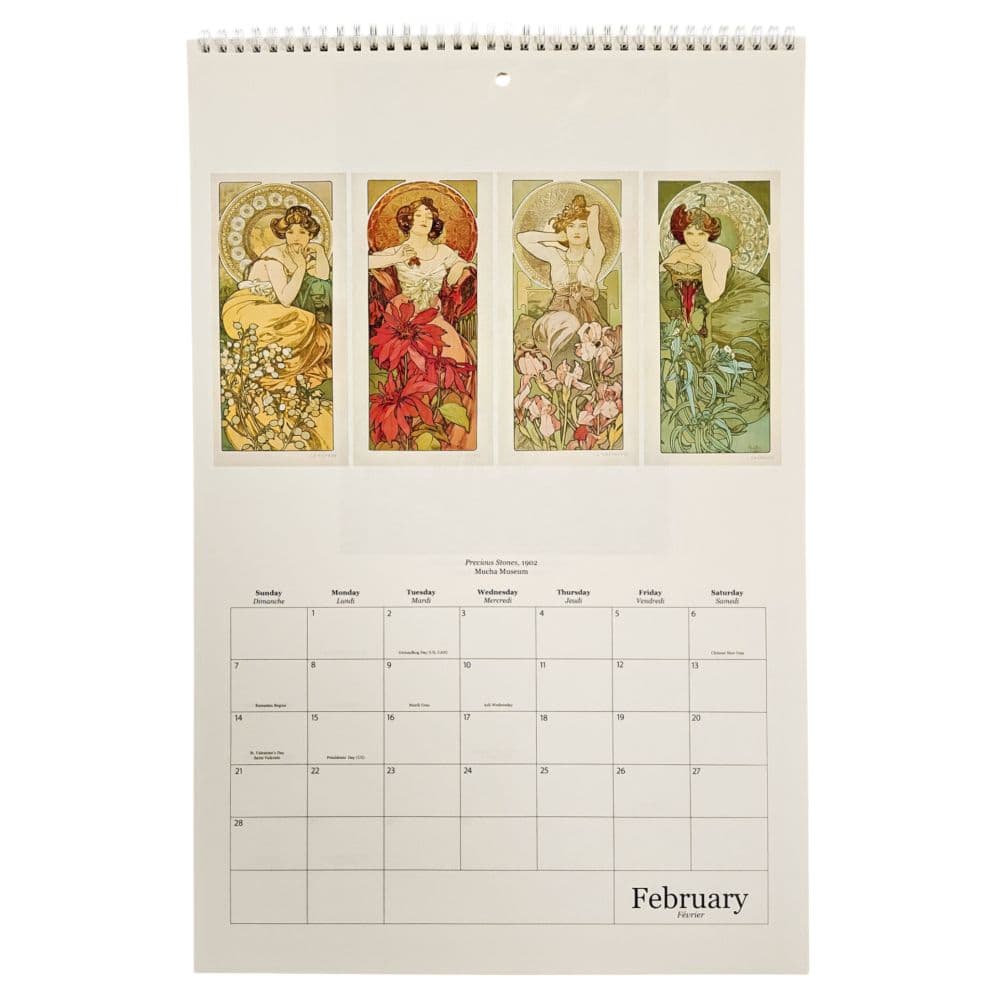Mucha Poster 2027 Wall Calendar Third Alternate Image