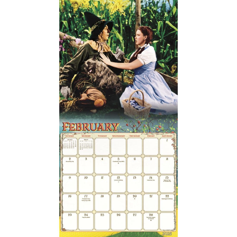 Wizard of Oz Exclusive with Bonus Print 2025 Wall Calendar Third Alternate Image width=&quot;1000&quot; height=&quot;1000&quot;