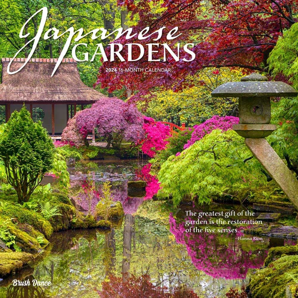 Japanese Gardens 2024 Wall Calendar Main Product Image width=&quot;1000&quot; height=&quot;1000&quot;