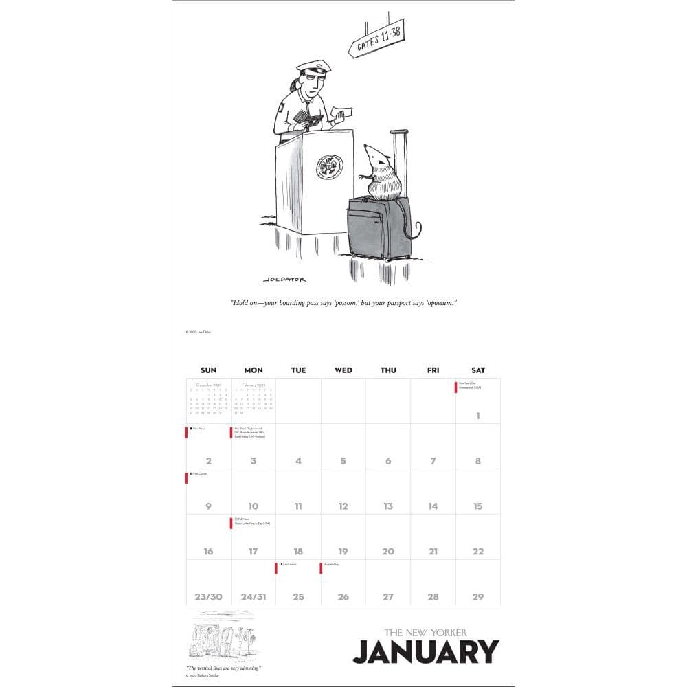 Cartoons From The New Yorker 2022 Wall Calendar - Calendars.com