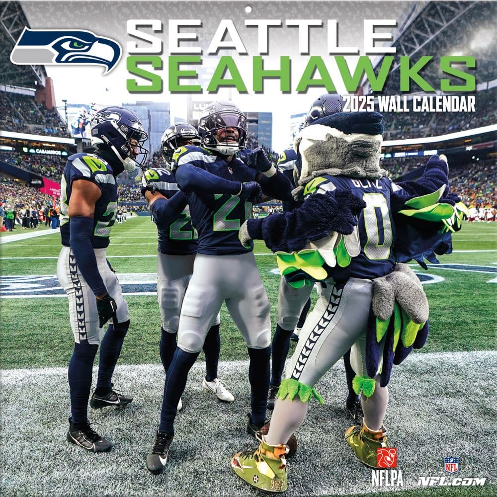 NFL Seattle Seahawks 2025 Wall Calendar