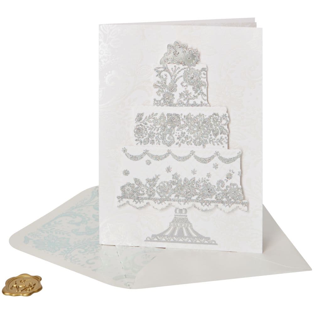 Oversize Elaborate Cake Wedding Card Sixth Alternate Image width=&quot;1000&quot; height=&quot;1000&quot;