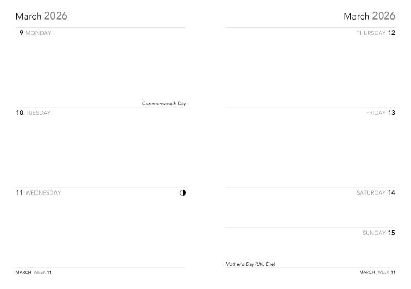 Black Guitar 2026 Planner First Alternate Image