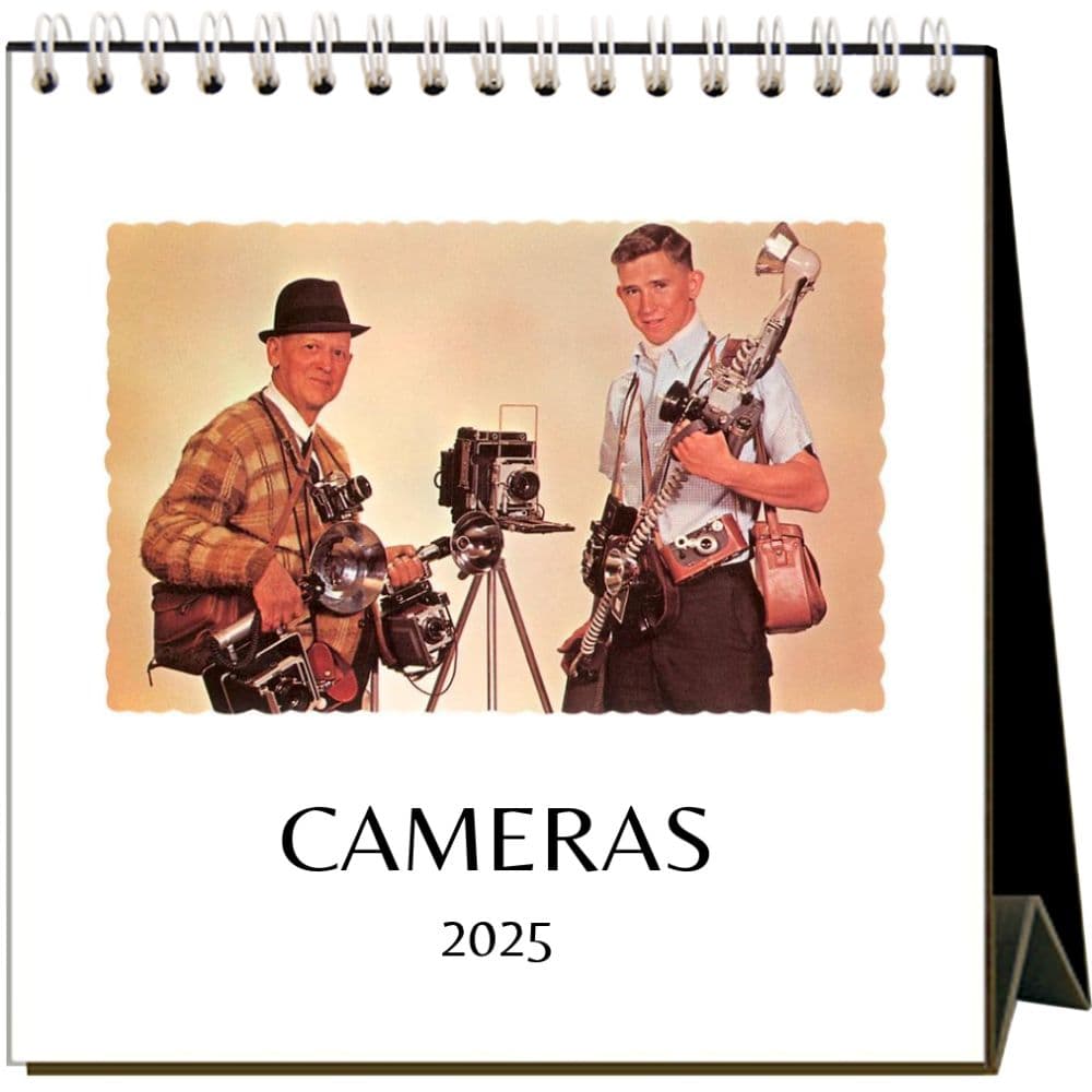 Cameras 2025 Easel Desk Calendar