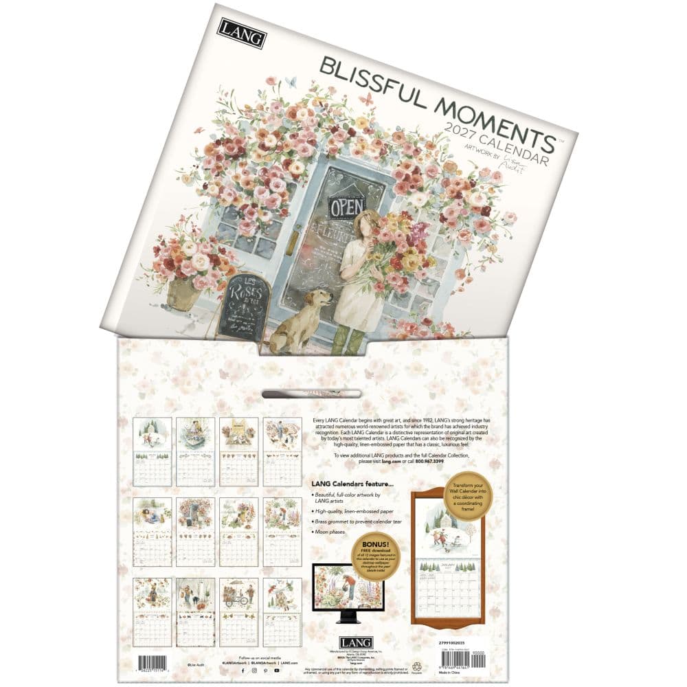 Blissful Moments 2027 Wall Calendar by Lisa Audit Fourth Alternate Image