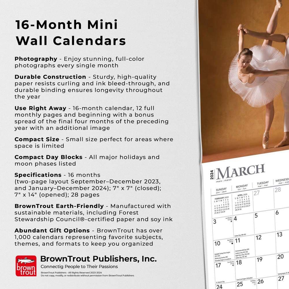 Ballet 2024 Mini Wall Calendar Fourth Alternate Image width=&quot;1000&quot; height=&quot;1000&quot;