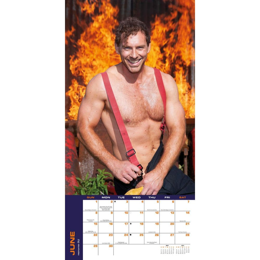 Firefighters 2025 Wall Calendar Third Alternate Image width="1000" height="1000"