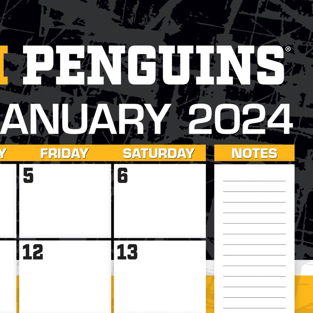 Pittsburgh Penguins 2024 Desk Pad Third Alternate Image width=&quot;1000&quot; height=&quot;1000&quot;
