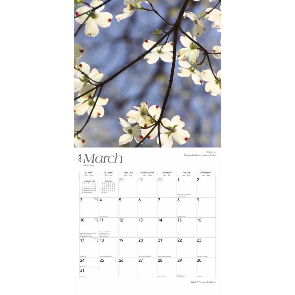 Indiana Wild and Scenic 2024 Wall Calendar