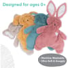 image Baby GUND Oh So Snuggly Bunny Lovey Plush Fourth Alternate Image