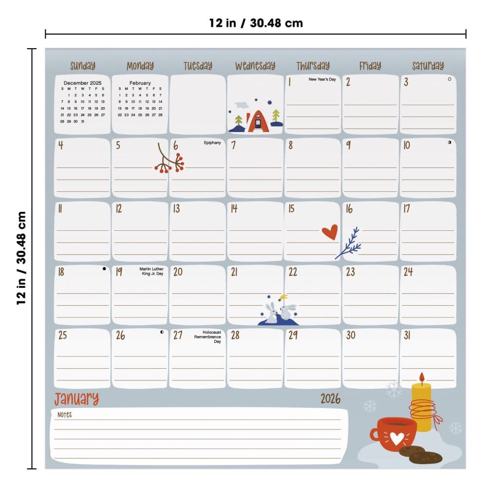 Family Design 2026 Magnetic Desk Calendar Ninth Alternate Image