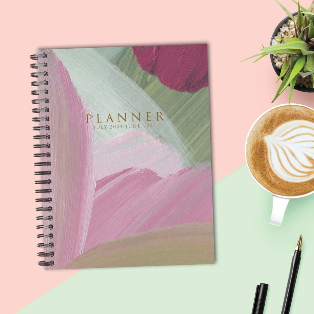 Plum Abstract 2025 Academic Planner Alt5