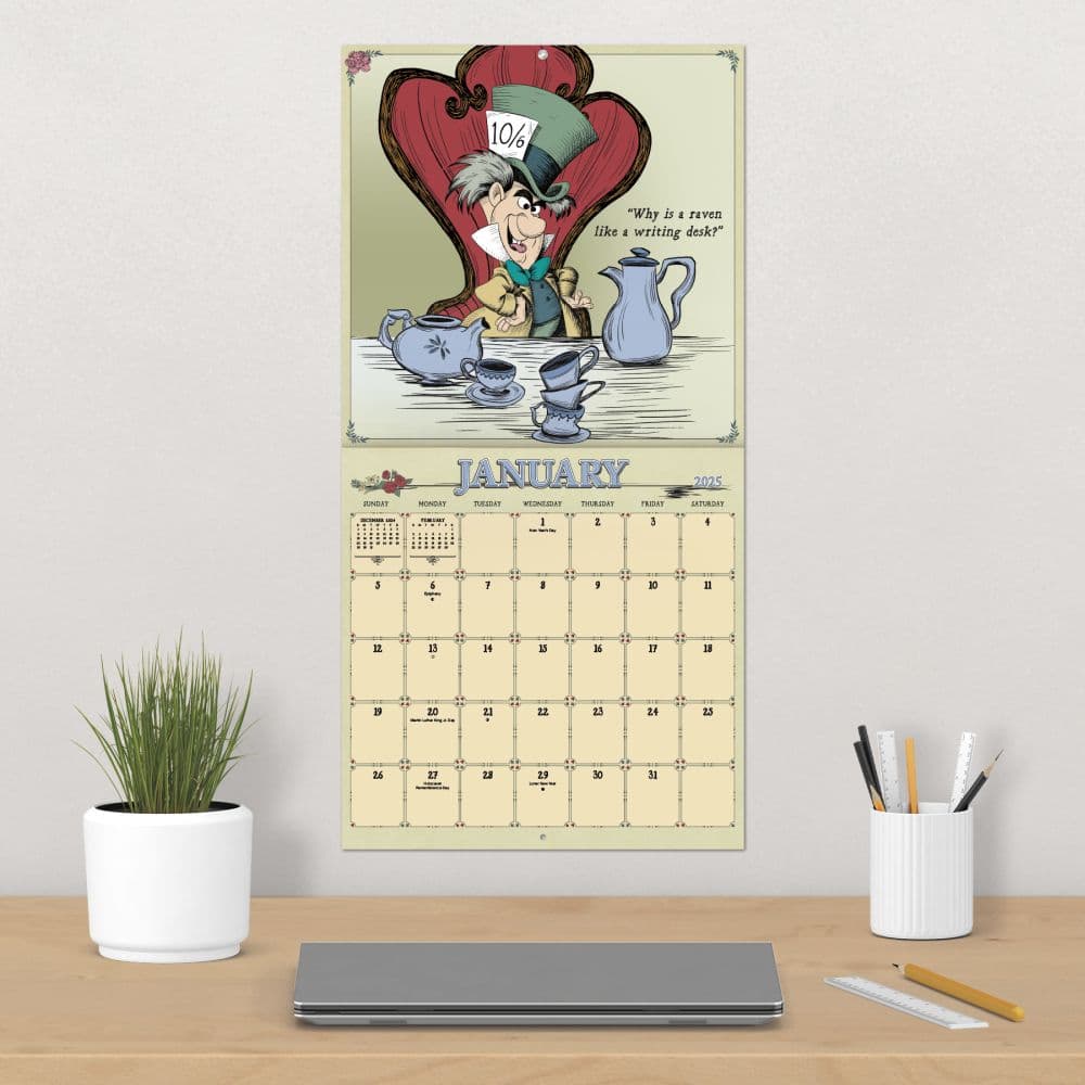 Disney Alice and Wonderland 2025 Wall Calendar Fourth Alternate Image width=&quot;1000&quot; height=&quot;1000&quot;