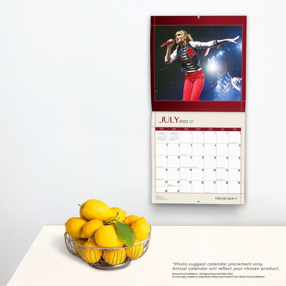 Taylor Swift 18 Month 2023 Wall Calendar - Calendars.com