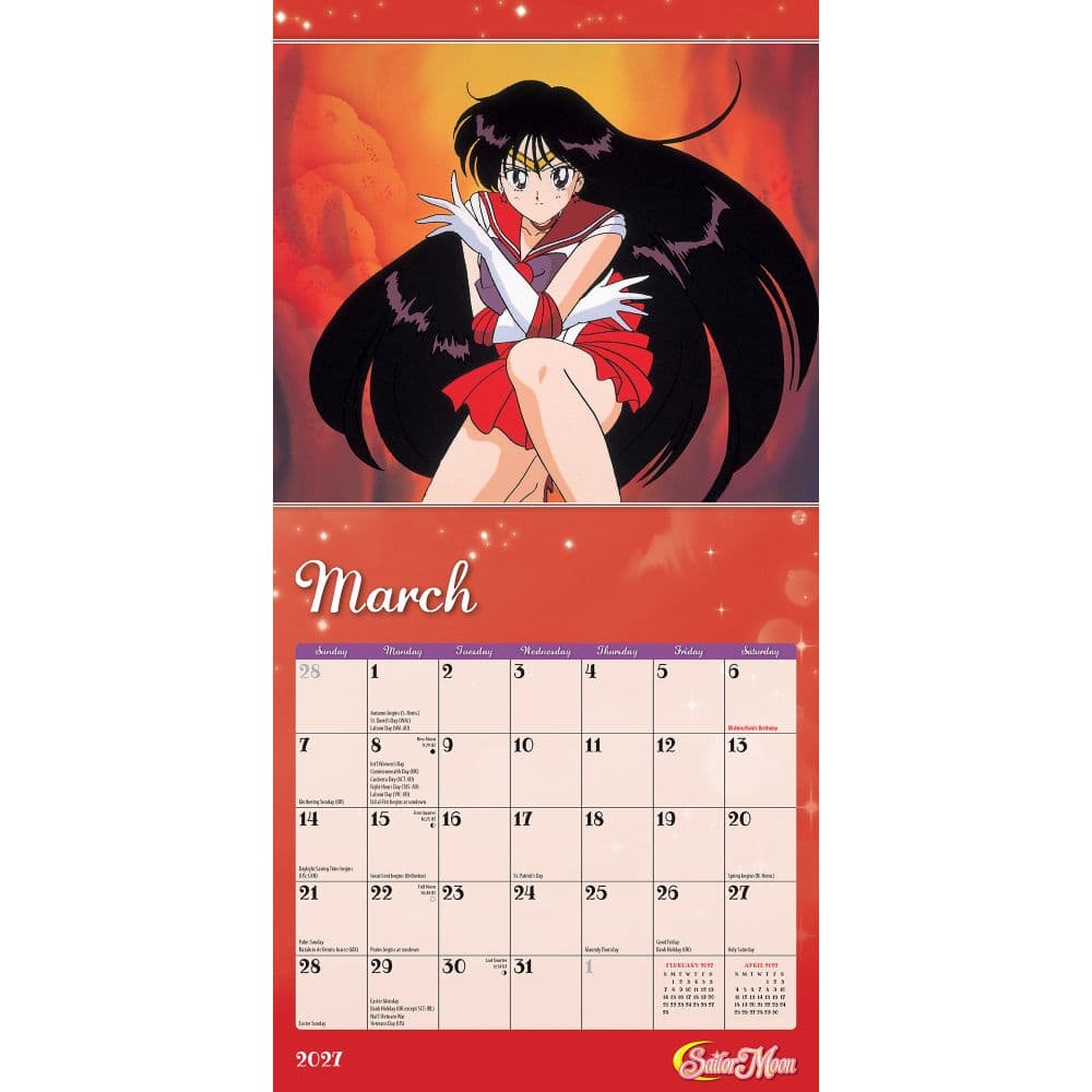 Sailor Moon 2027 Mini Wall Calendar Second Alternate Image