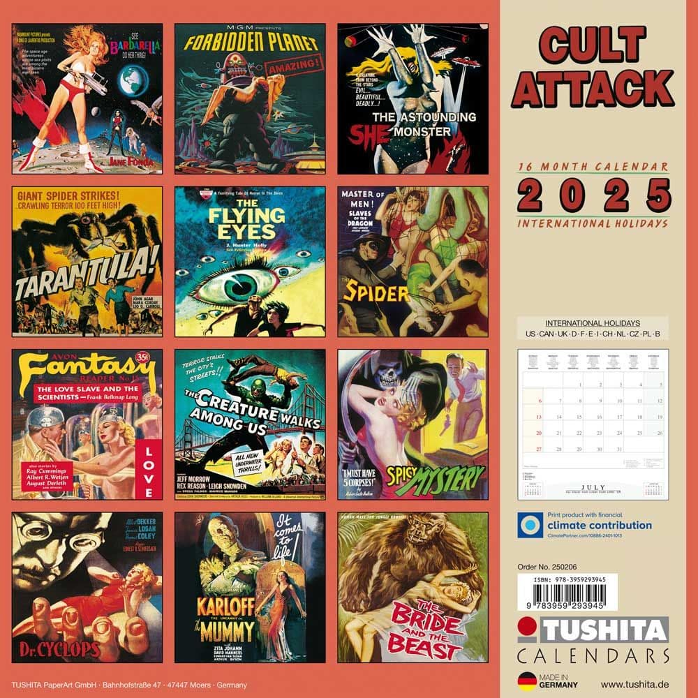 Cult Attack 2025 Wall Calendar First Alternate Image width="1000" height="1000"