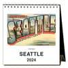 image Seattle Nostalgic 2024 Easel Desk Calendar Main Product Image width=&quot;1000&quot; height=&quot;1000&quot;