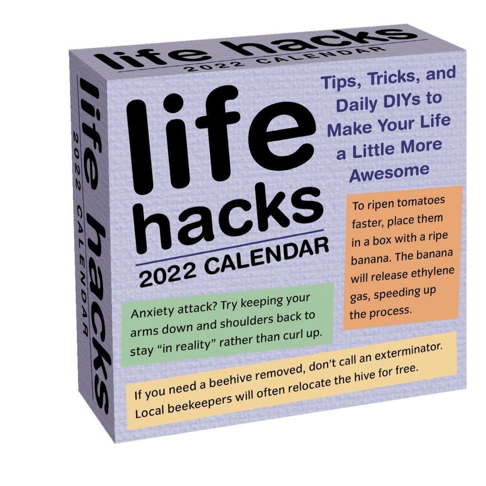 Life Hacks 2022 Day-To-Day Calendar - Calendars.com