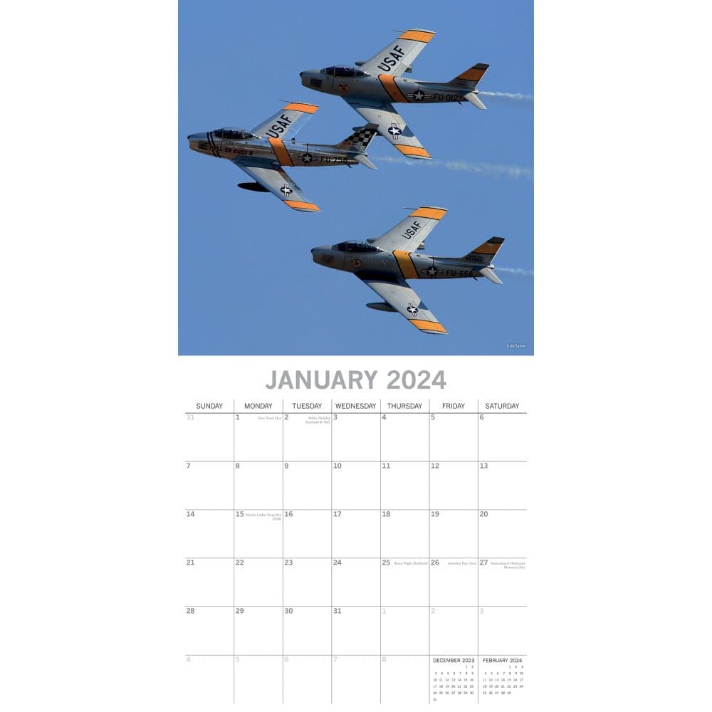 Warbirds 2024 Wall Calendar