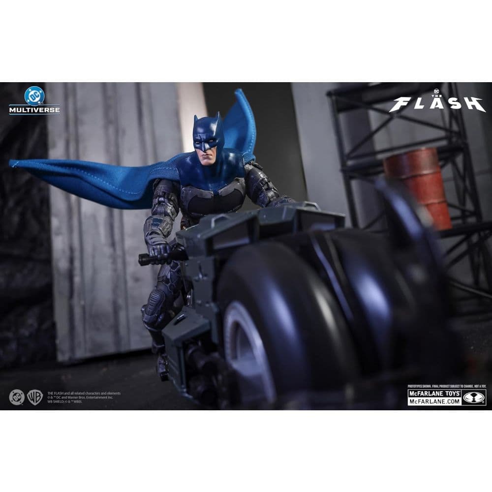 DC Multiverse The Flash Movie Batman and Batcycle 2-Pack Seventh Alternate Image