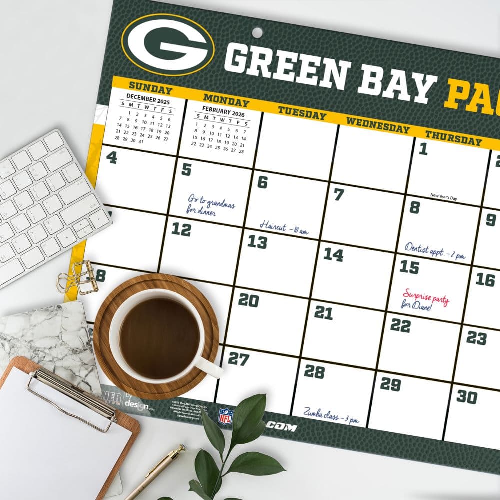 NFL Green Bay Packers 2026 Desk Pad Second Alternate Image