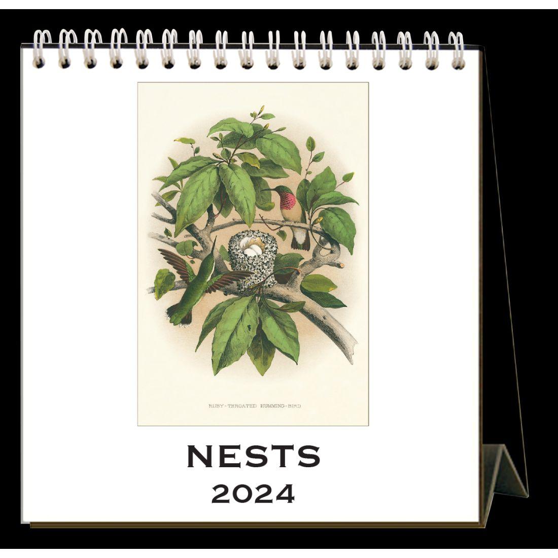 Nests 2024 Easel Desk Calendar